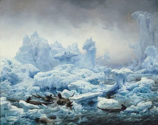 Walrossfang im Arktischen Ozean, 1841